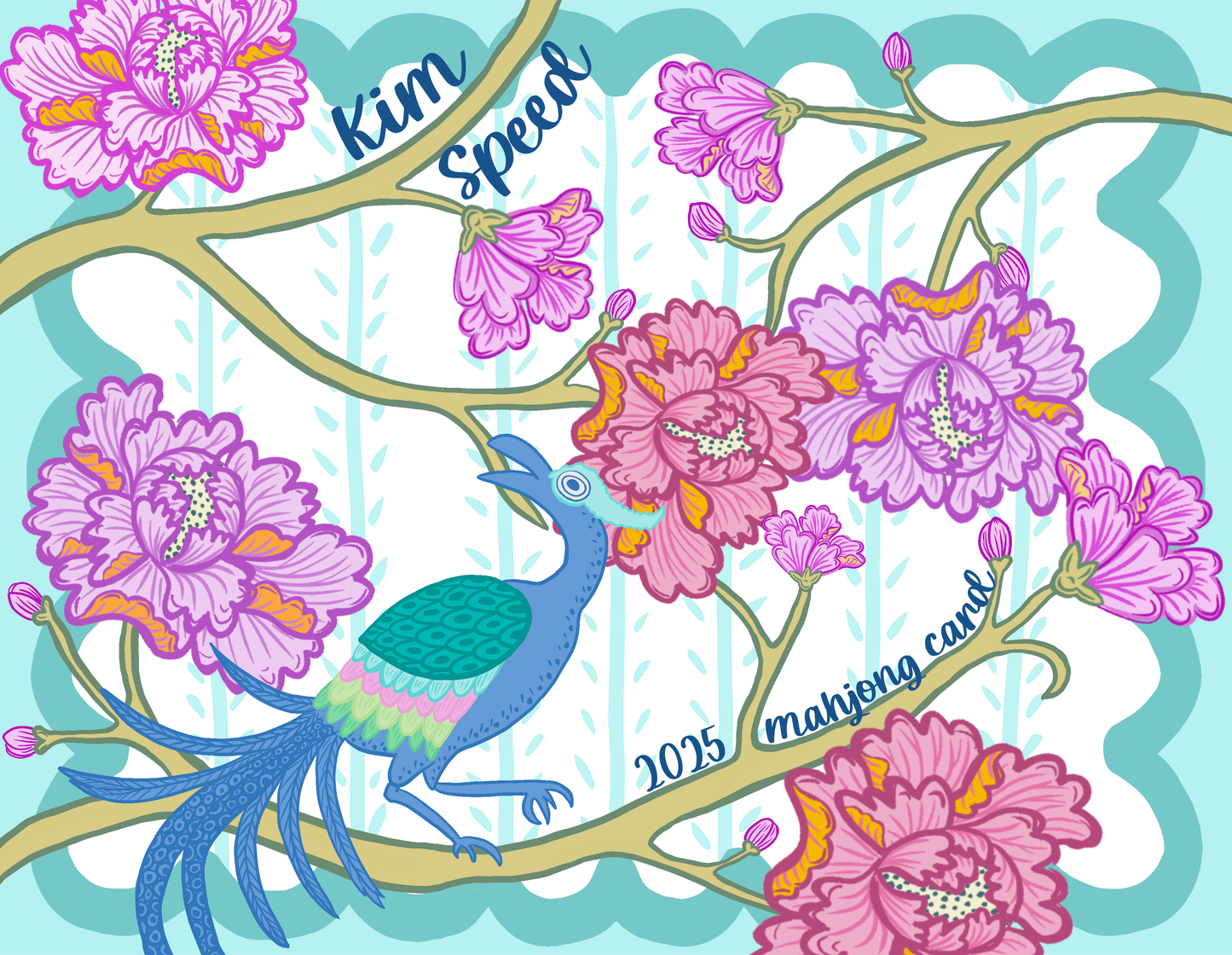 Blue Tobacco Leaf Mahjong Sticker