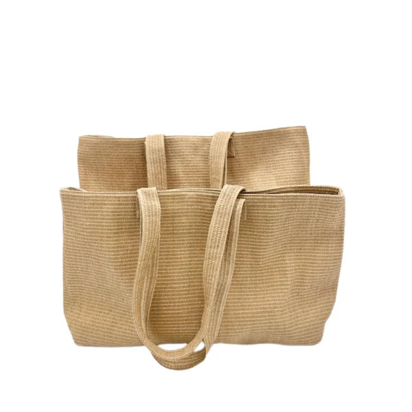 RAFFIA LARGE TOTE