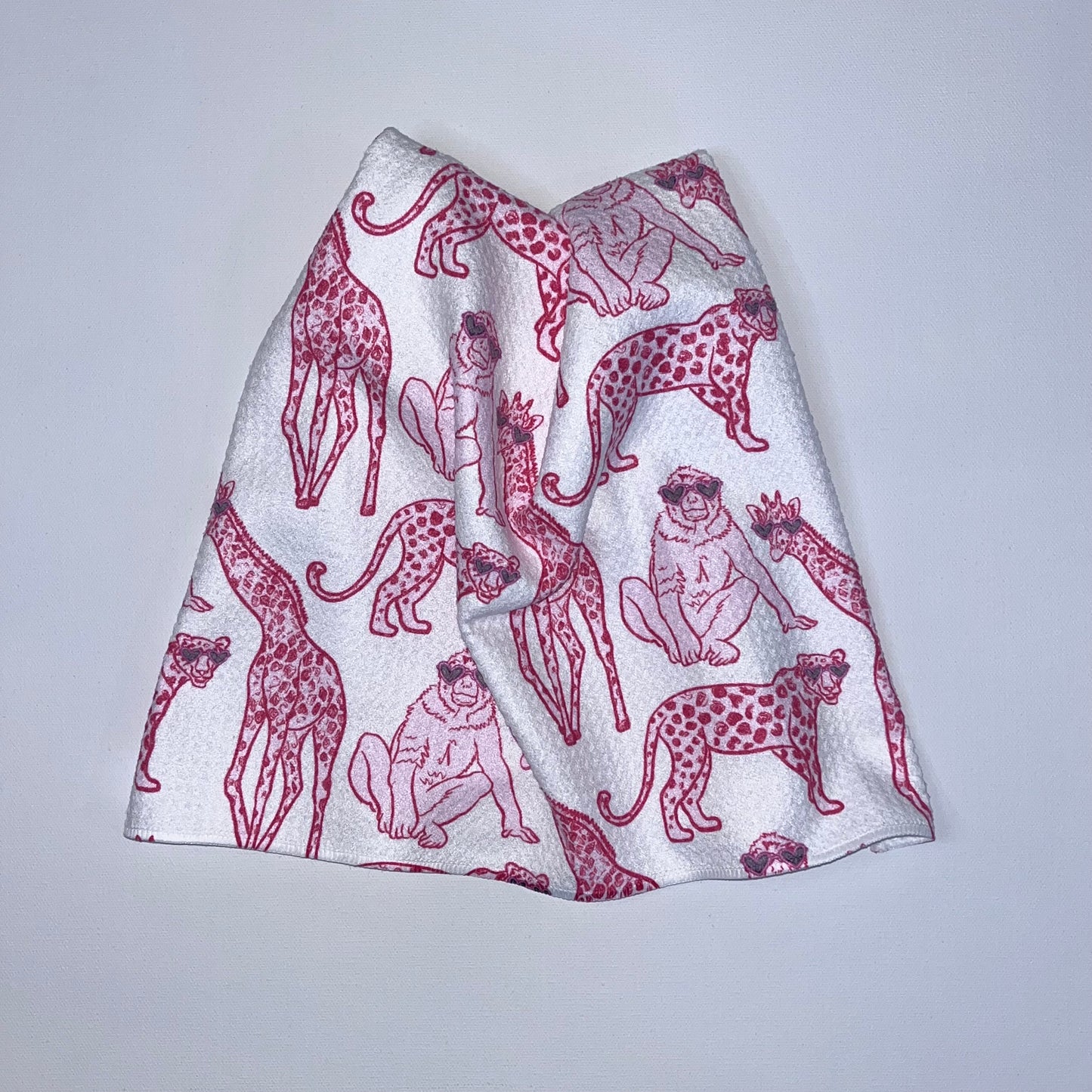 Jungle Shades Premium Waffle Weave Hand Towel - Absorbent & Quick Drying