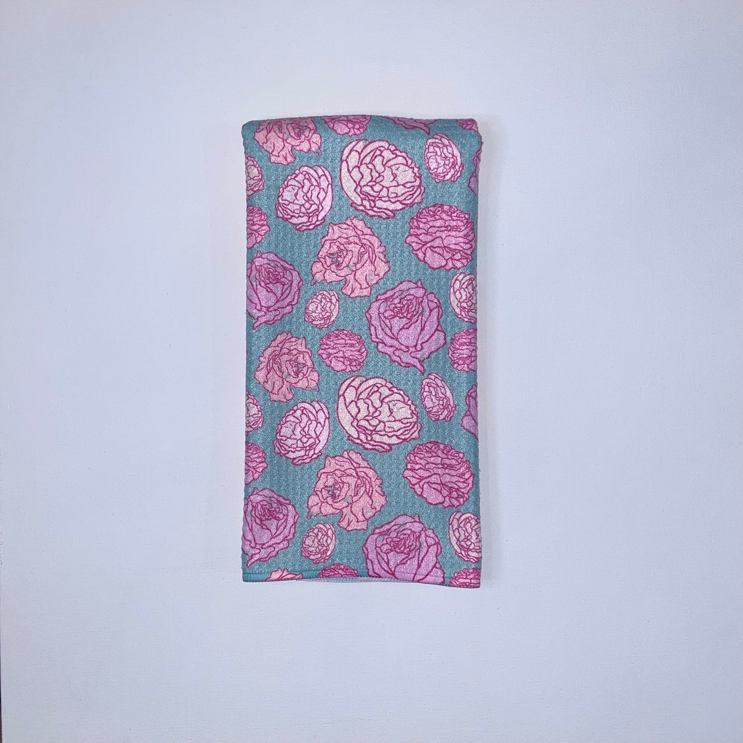 Funky Roses Premium Waffle Weave Hand Towel - Absorbent & Quick Drying
