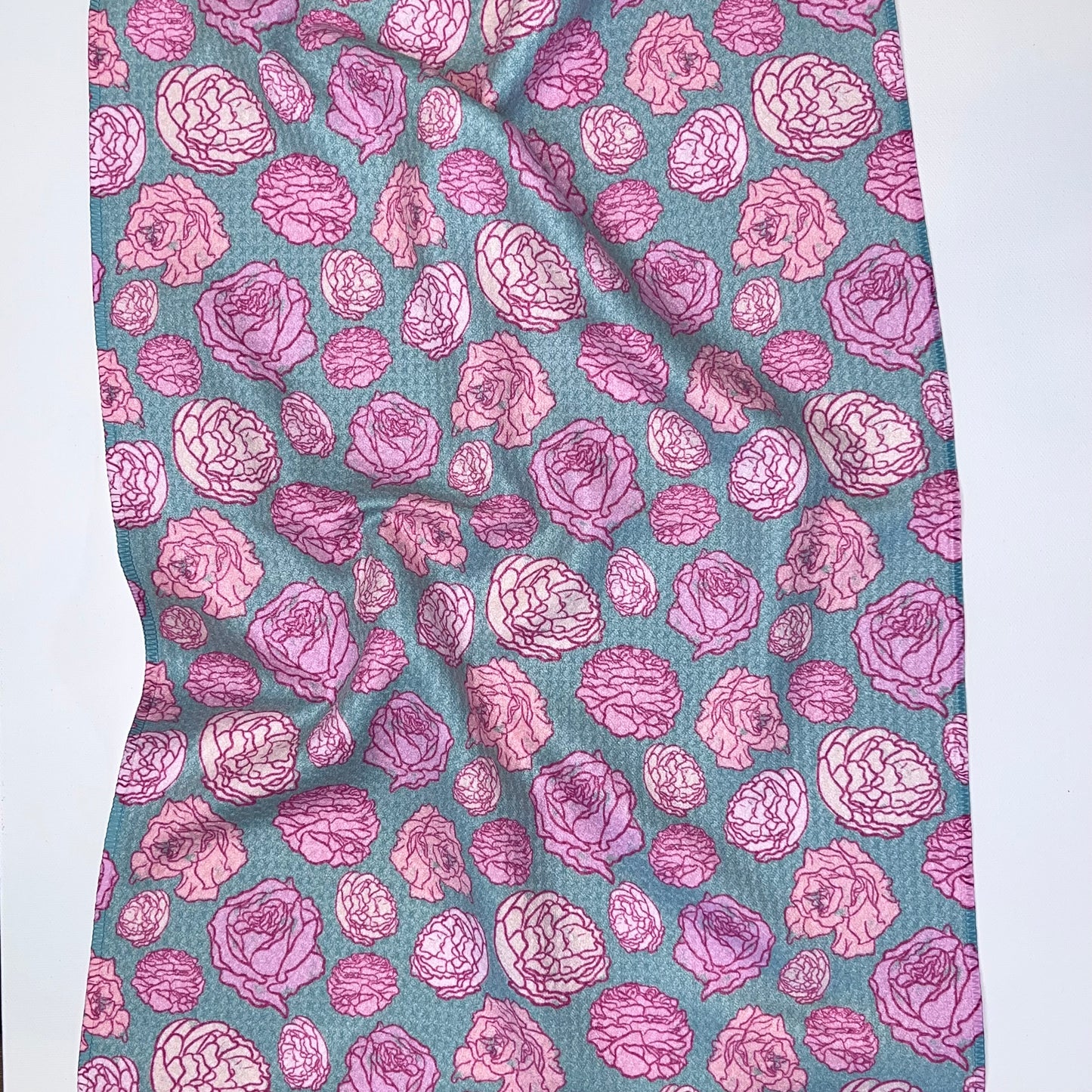 Funky Roses Premium Waffle Weave Hand Towel - Absorbent & Quick Drying