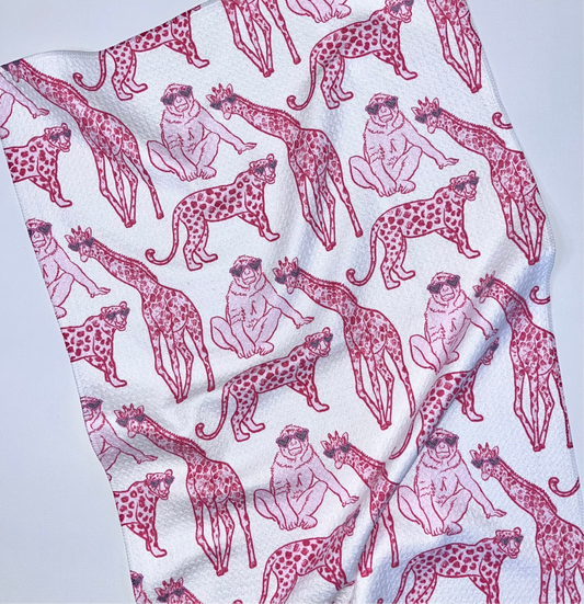 Jungle Shades Premium Waffle Weave Hand Towel - Absorbent & Quick Drying