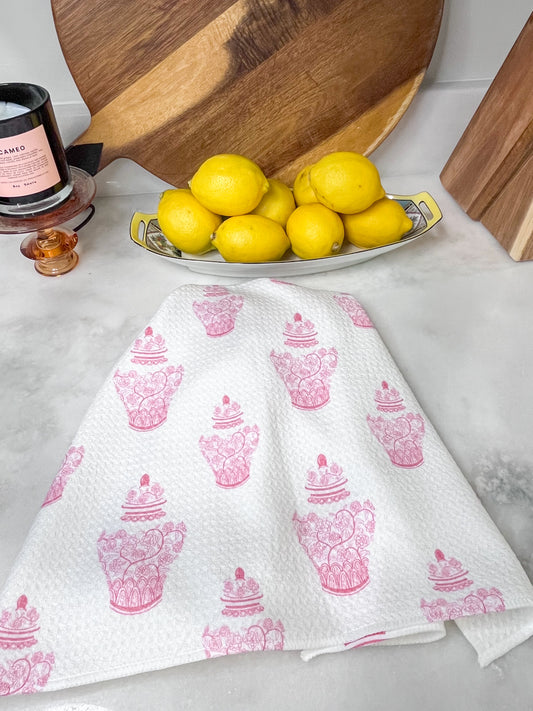 Ginger Jar Premium Waffle Weave Hand Towel - Absorbent & Quick Drying